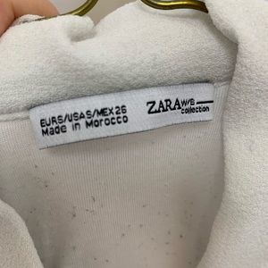 Zara White Blouse